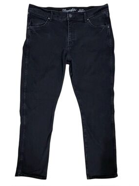 Wrangler Retro Slim Straight Black Jeans Men’s 36x32 Stretch